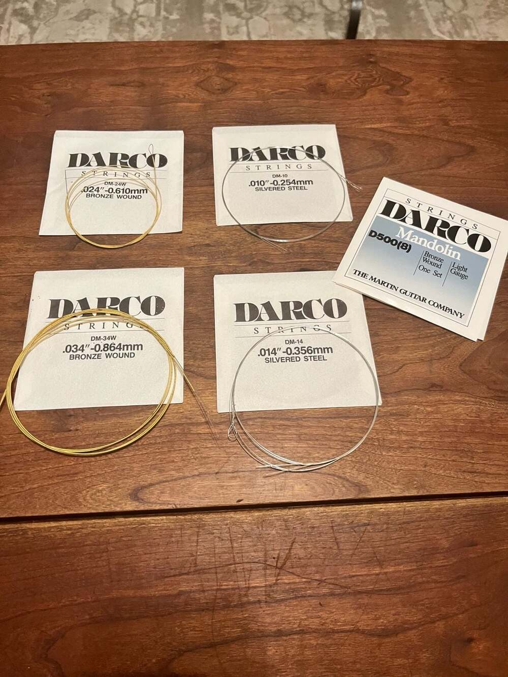 Darco Mandolin Strings D500(8) Light Gauge Bronze Wound